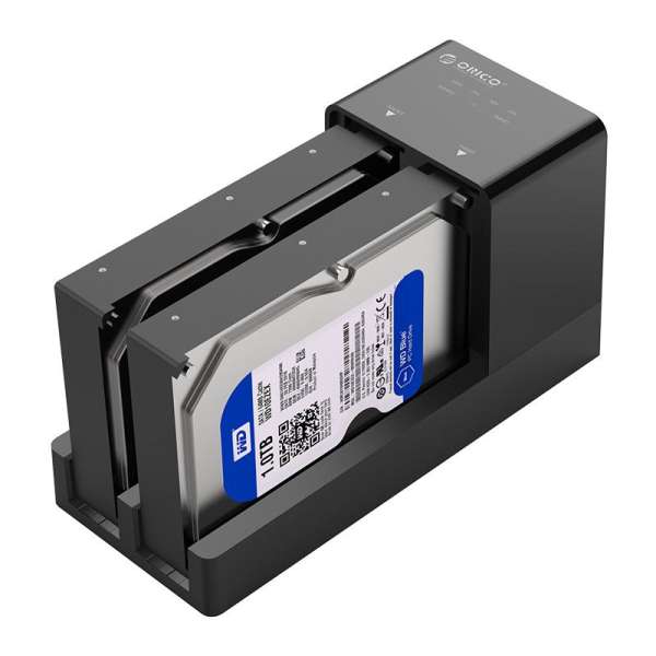 Orico 6528US3-C 2,5"/3,5" Hard Drive Enclosure with Duplicator Black