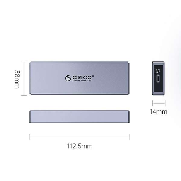 Orico CM2C3-GY M.2 SATA NGFF SSD Enclosure Space Gray
