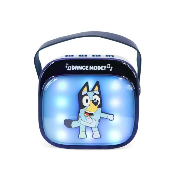 OTL Technologies Bluey PopSing LED Light-Up Bluetooth Karaoke Speaker & Microphone Blue