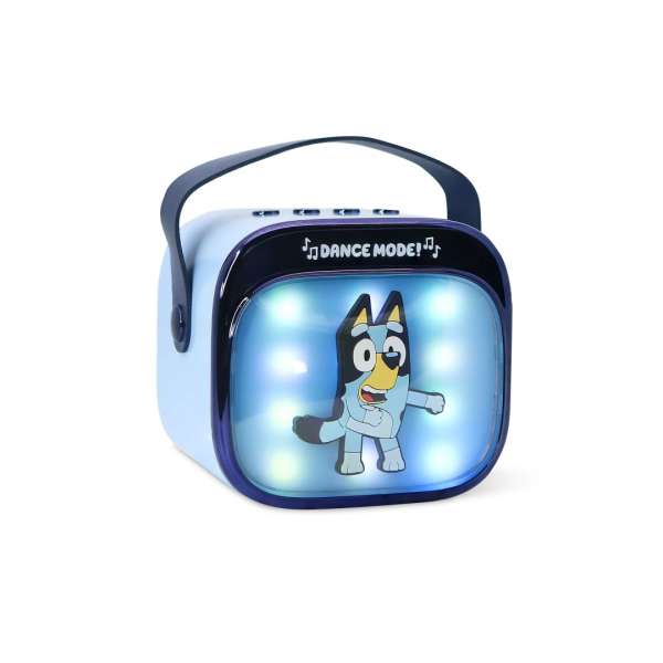 OTL Technologies Bluey PopSing LED Light-Up Bluetooth Karaoke Speaker & Microphone Blue