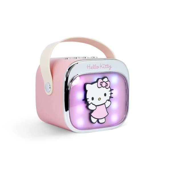 OTL Technologies Hello Kitty PopSing LED Light-Up Bluetooth Karaoke Speaker & Microphone Pink
