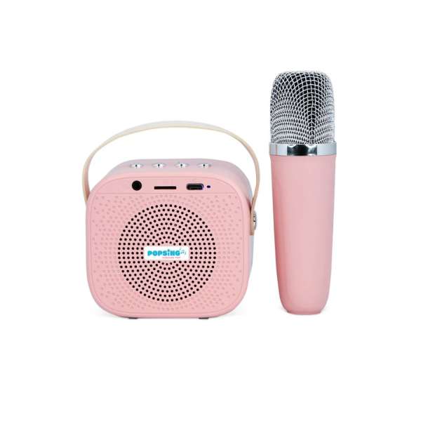 OTL Technologies Hello Kitty PopSing LED Light-Up Bluetooth Karaoke Speaker & Microphone Pink
