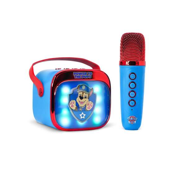 OTL Technologies PAW Patrol PopSing LED Light-Up Bluetooth Karaoke Speaker & Microphone Blue