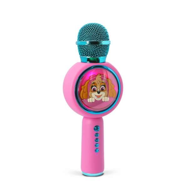 OTL Technologies PAW310 Mancs Őrjárat Skye PopSing LED Karaoke Microphone Pink