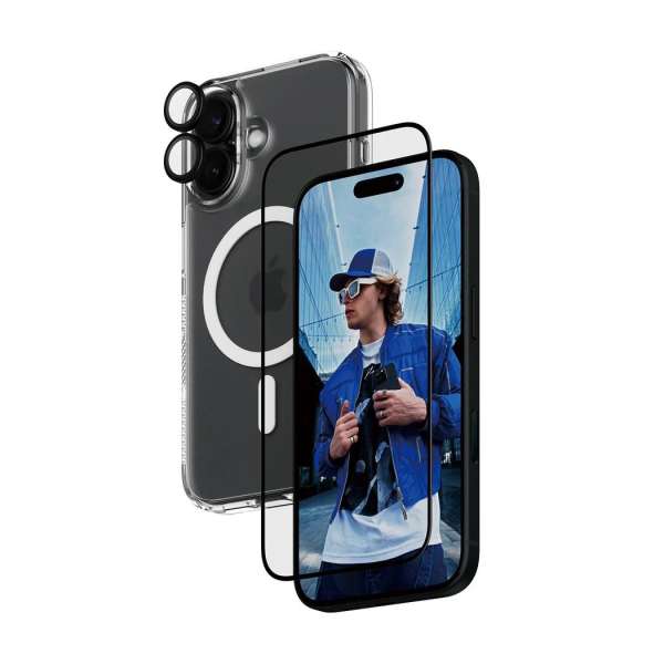 PanzerGlass 3-in-1 Protection Bundle for iPhone 16