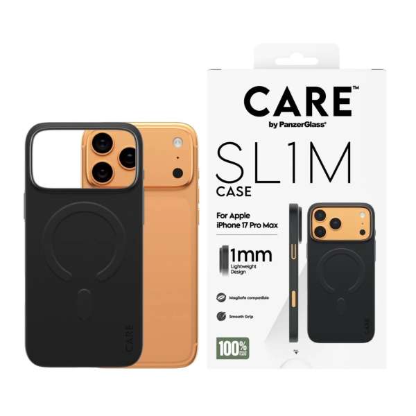 PanzerGlass Care slim MagSafe case for iPhone 17 Pro Max Black