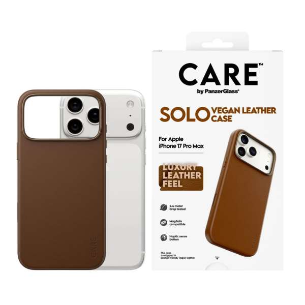PanzerGlass Care Solo Case for iPhone 17 Pro Max Brown