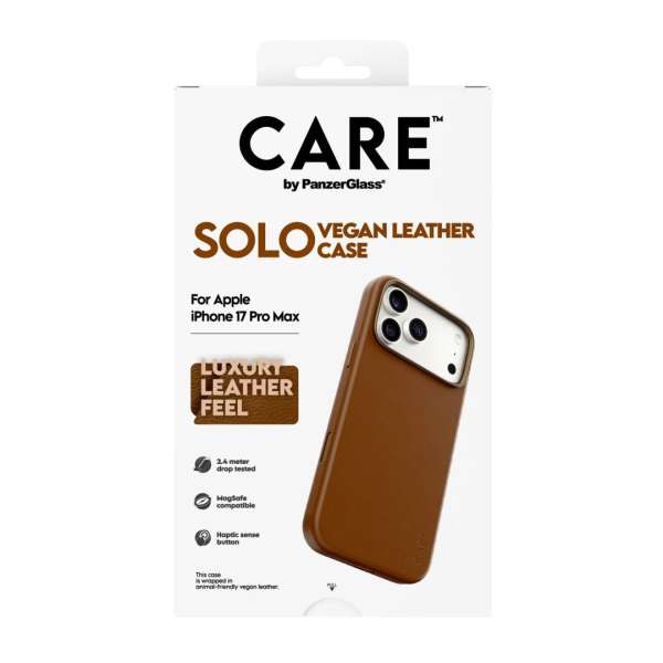 PanzerGlass Care Solo Case for iPhone 17 Pro Max Brown