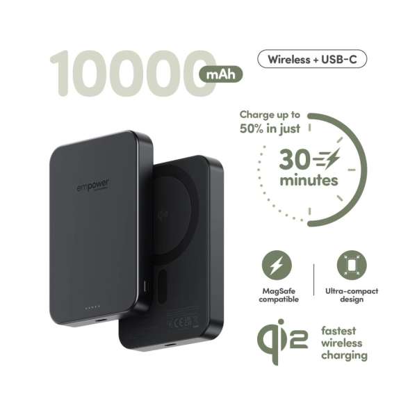 PanzerGlass empower 10000mAh PowerBank Space Black