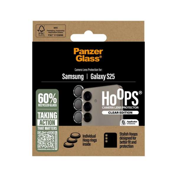PanzerGlass Hoops Transparent Lens Protector for Samsung S25
