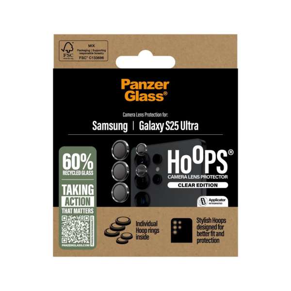 PanzerGlass Hoops Transparent Lens Protector Samsung S25 Ultra