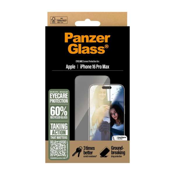PanzerGlass PanzerGlass EyeCare Screen Protector iPhone 16 Pro Max UWF