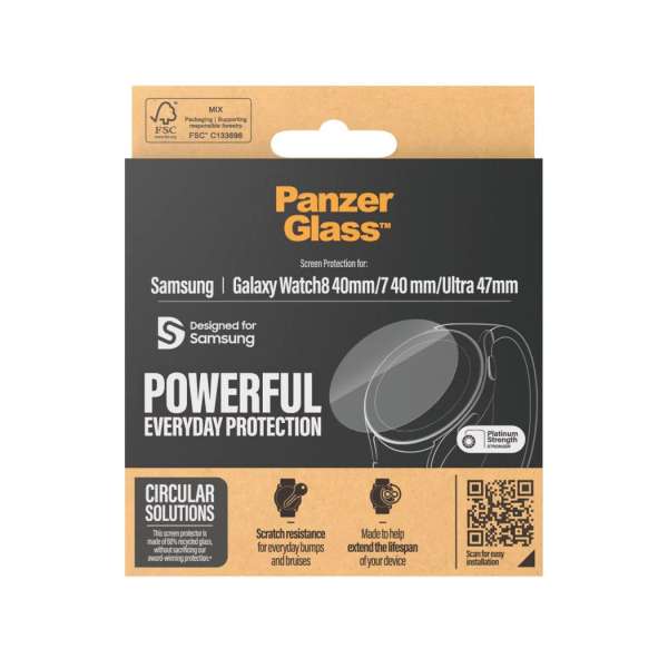 PanzerGlass Screen Protector for Galaxy Watch7 40mm Watch U UWF