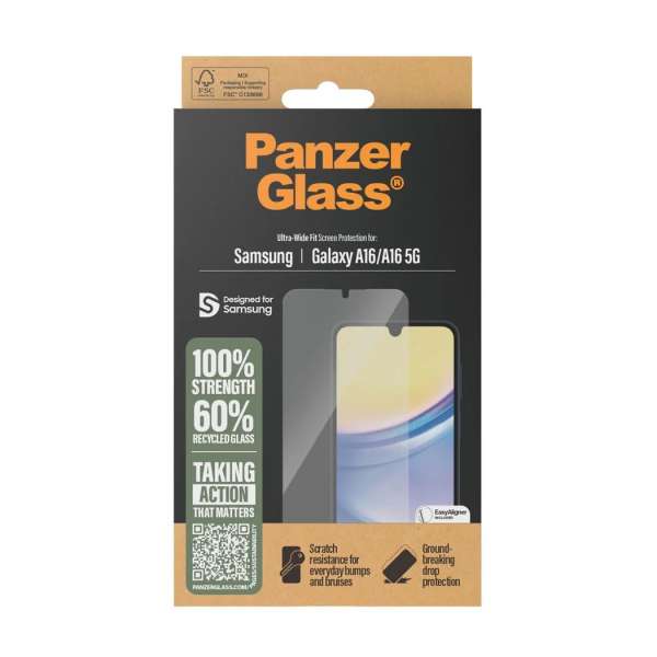 PanzerGlass Screen Protector for Samsung Galaxy A16 UWF