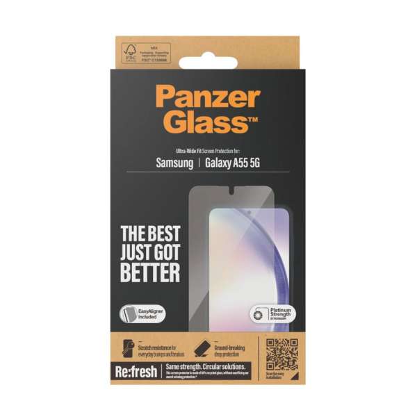 PanzerGlass Screen Protector for Samsung Galaxy A55 5G UWF