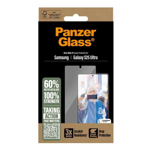 PanzerGlass Screen Protector for Samsung Galaxy S25 Ultra UWF