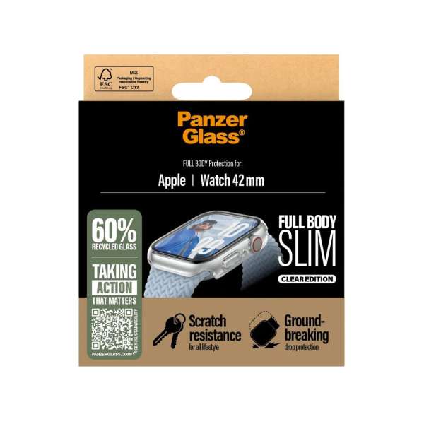 PanzerGlass Screen Protector Transparent Apple Watch 10 42mm