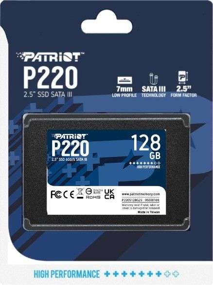 Patriot 128GB 2,5" SATA3 P220