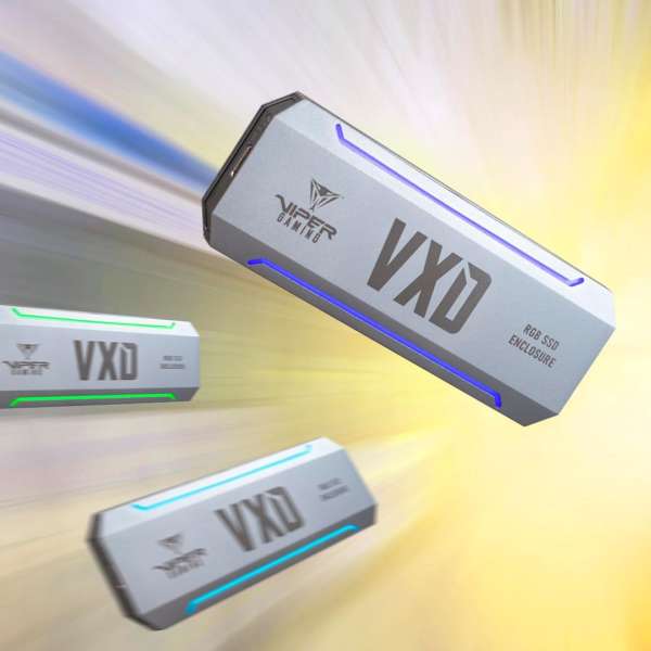 Patriot VXD RGB M.2 SSD Enclosure Silver