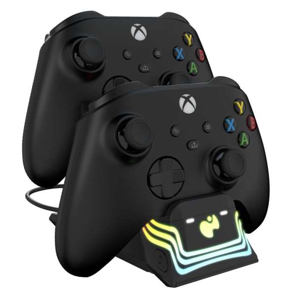 PDP Xbox Series X/S Black Afterglow Wave Dual Charger
