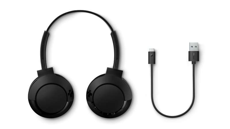 Philips On-ear Headband Wireless Bluetooth Headset Black