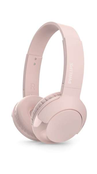 Philips On-ear Headband Wireless Bluetooth Headset Pink