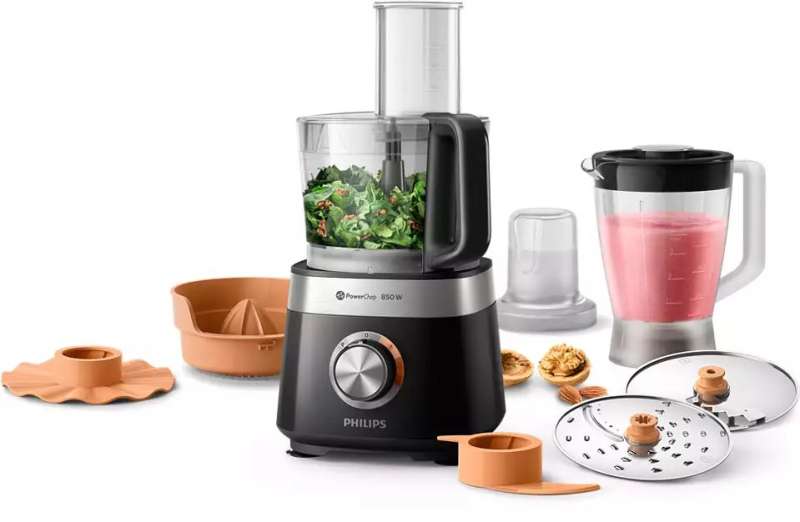 Philips Viva Collection HR7530/10 850W Konyhai Robotgép Black