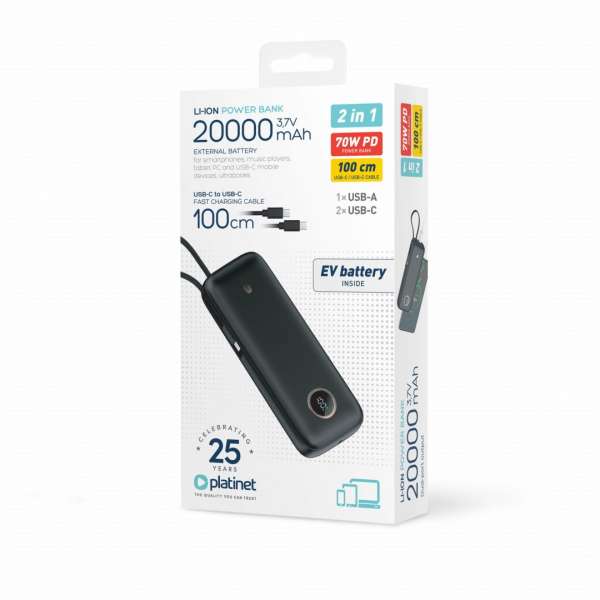 Platinet 20000 mAh PowerBank Black