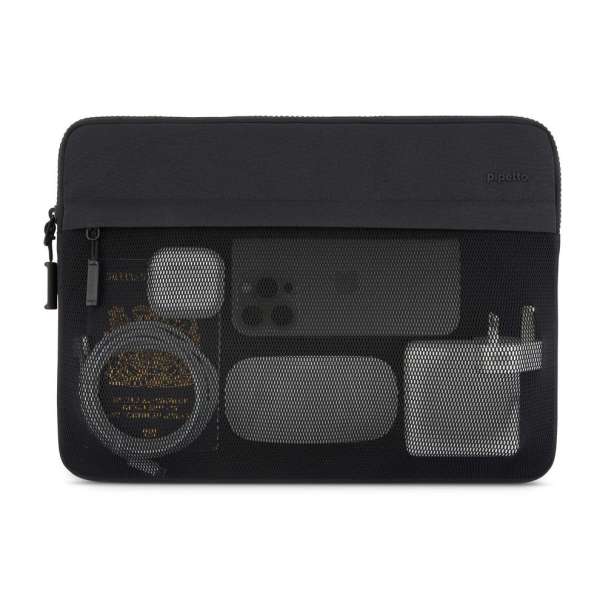 Pipetto Expand Sleeve bag for MacBook Pro 14/Air 13.6 Black