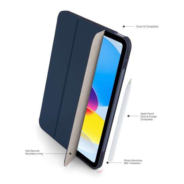 Pipetto No7 Tri-Folio Case for iPad (A16) / iPad (2022) Dark Blue