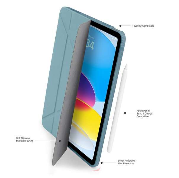 Pipetto Origami No1 Original Case for iPad (A16) / iPad (2022) Teal