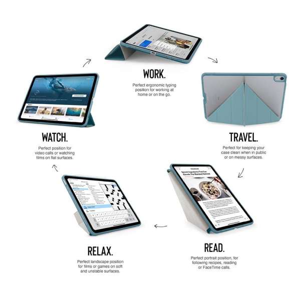 Pipetto Origami No1 Original Case for iPad (A16) / iPad (2022) Teal