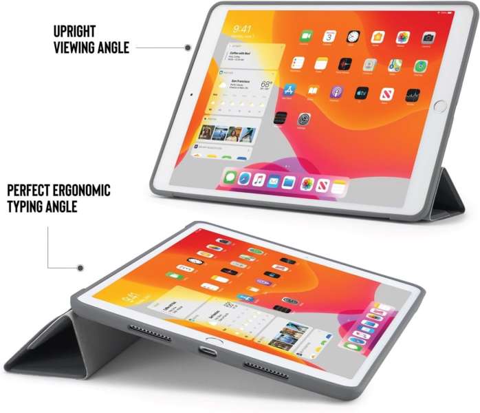 Pipetto Origami No1 Original case iPad 10.2 (2021/2020/2019) Grey