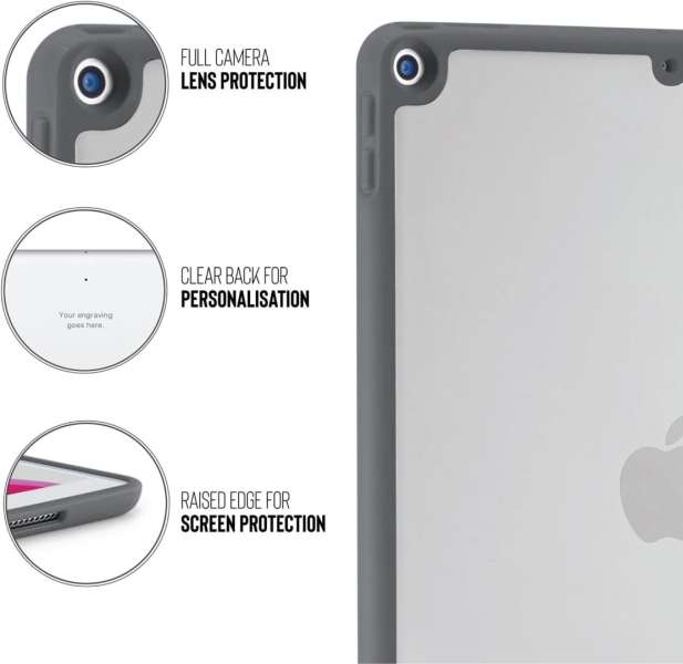 Pipetto Origami No1 Original case iPad 10.2 (2021/2020/2019) Grey
