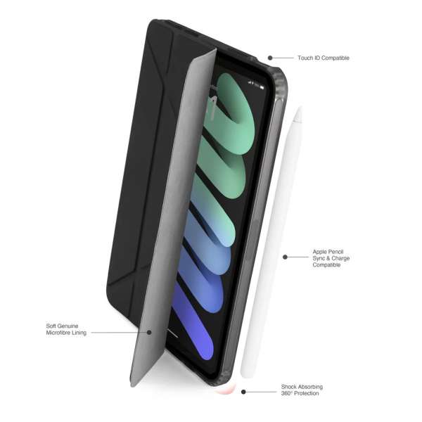 Pipetto Origami No1 Original case iPad mini (2024/2021) Black