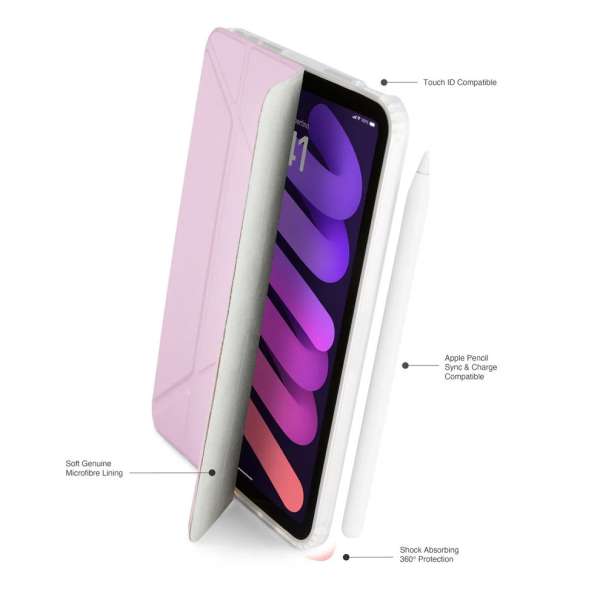 Pipetto Origami No1 Original case iPad mini (2024/2021) Dark Blue Metallic Purple