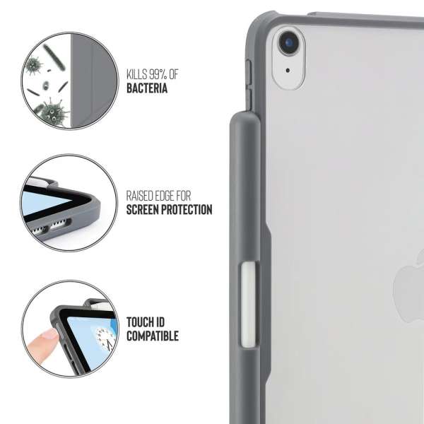 Pipetto Origami No3 Pencil Case for iPad (A16) / iPad (2022) Grey