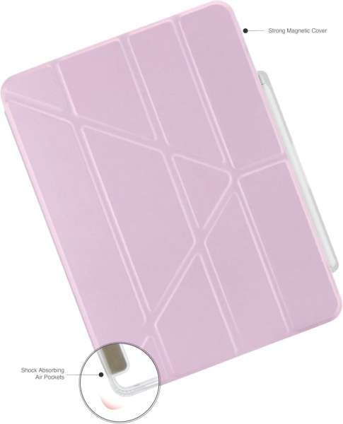 Pipetto Origami No3 Pencil Case for iPad Air 11 (M3/M2) / iPad Air 10.9 (2022/2020) Metallic Purple