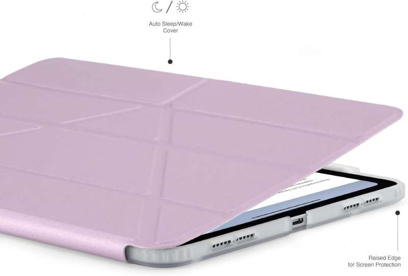 Pipetto Origami No3 Pencil Case for iPad Air 11 (M3/M2) / iPad Air 10.9 (2022/2020) Metallic Purple