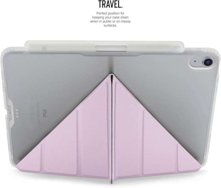 Pipetto Origami No3 Pencil Case for iPad Air 11 (M3/M2) / iPad Air 10.9 (2022/2020) Metallic Purple