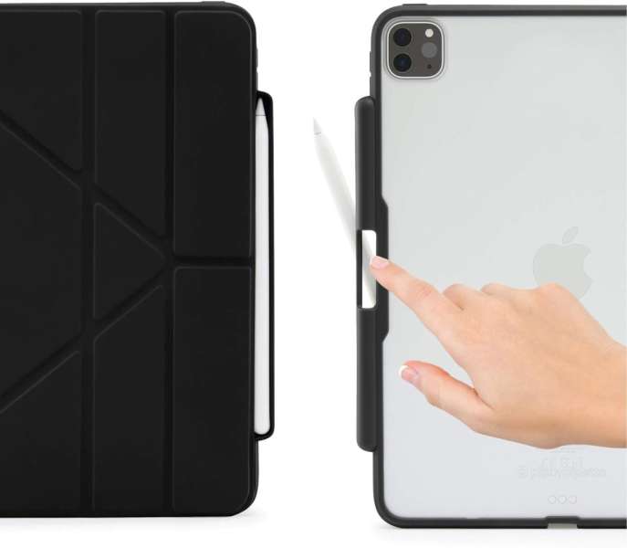 Pipetto Origami No3 Pencil Case for iPad Pro 11 (Gen 1-4) Black