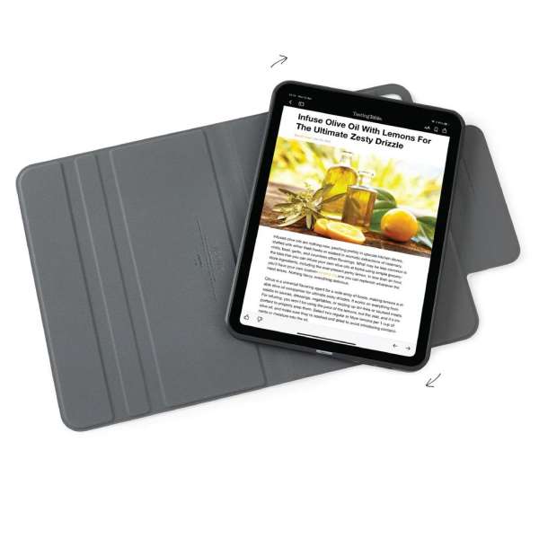 Pipetto Origami No5 Rotating Folio Case for iPad Pro 11 (2024) Black