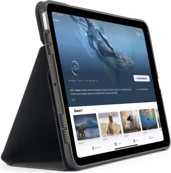 Pipetto Origami No6 Stand case iPad Air 11" (2024) / iPad Air 10.9" (2022/2020) Black