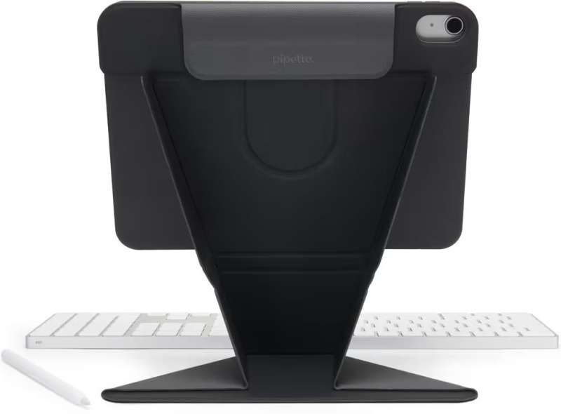 Pipetto Origami No6 Stand case iPad Air 11" (2024) / iPad Air 10.9" (2022/2020) Black