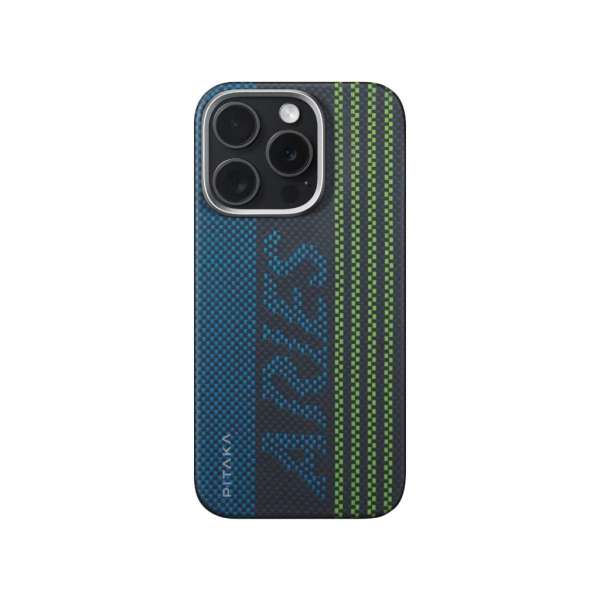 Pitaka Aries Tactile Woven Case iPhone 16 Pro Credit Card