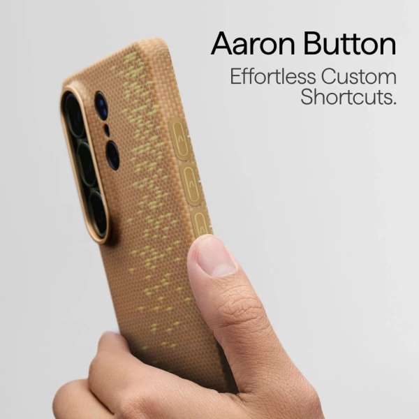 Pitaka Edge Case (Aaron Button) for Samsung Galaxy S26 Ultra Golden Glint