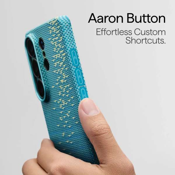 Pitaka Edge Case (Aaron Button) for Samsung Galaxy S26 Ultra Lucid Blue