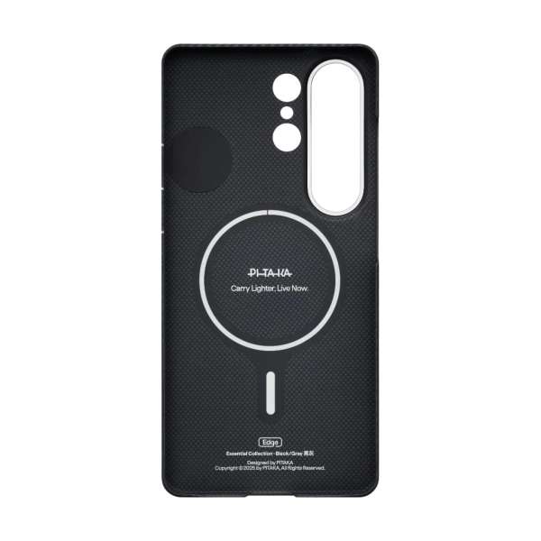 Pitaka Edge Case for Samsung Galaxy S26 Ultra Black/Grey Twill (Aaron Button)
