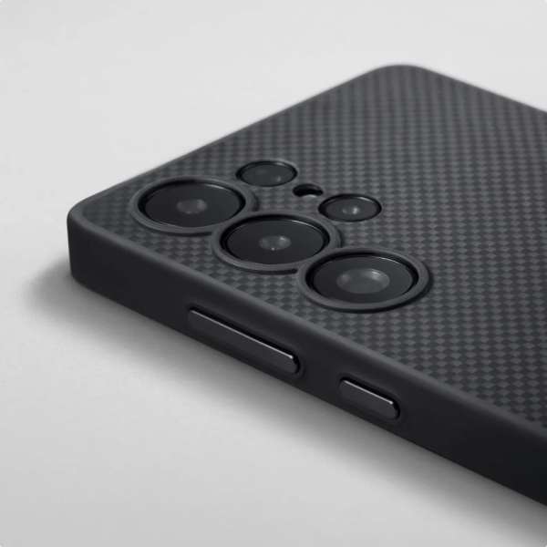 Pitaka PIN Button Case Samsung Galaxy S25 Ultra Black/Grey Plain