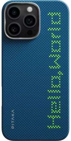 Pitaka Tactile Woven Case for iPhone 16 Pro Hello World